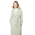 Sage - Side - Dorothy Perkins Womens-Ladies Double-Breasted Trench Coat