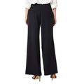 Black - Back - Dorothy Perkins Womens-Ladies Button Front Straight Leg Trousers