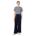 Navy - Side - Dorothy Perkins Womens-Ladies Button Front Straight Leg Trousers