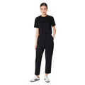 Black - Side - Dorothy Perkins Womens-Ladies Tapered Leg Trousers