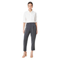 Grey - Side - Dorothy Perkins Womens-Ladies Tapered Leg Trousers