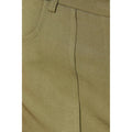 Khaki Green - Side - Dorothy Perkins Womens-Ladies Topstitched Petite Wide Leg Trousers