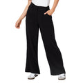 Black - Front - Dorothy Perkins Womens-Ladies Topstitched Petite Wide Leg Trousers