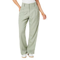 Sage - Front - Dorothy Perkins Womens-Ladies Draped Relaxed Wide Leg Trousers