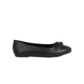 Black - Back - Dorothy Perkins Womens-Ladies Paige Wrap Detail Wide Ballerina Flats