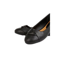 Black - Side - Dorothy Perkins Womens-Ladies Paige Wrap Detail Wide Ballerina Flats