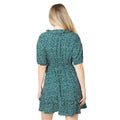 Green - Back - Dorothy Perkins Womens-Ladies Spotted Wrap Mini Dress