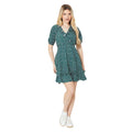 Green - Lifestyle - Dorothy Perkins Womens-Ladies Spotted Wrap Mini Dress