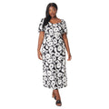 Black - Front - Dorothy Perkins Womens-Ladies Floral Tie Detail Plus Midi Dress