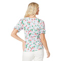 Multicoloured - Back - Dorothy Perkins Womens-Ladies Floral Puff Sleeve Top