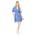 Blue - Lifestyle - Dorothy Perkins Womens-Ladies Ditsy Print Wrap Mini Dress