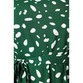 Green - Side - Dorothy Perkins Womens-Ladies Abstract Frill Hem Plus Midi Dress