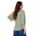 Khaki - Back - Dorothy Perkins Womens-Ladies Overhead Petite Shirt