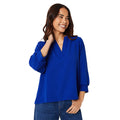 Cobalt - Front - Dorothy Perkins Womens-Ladies Overhead Petite Shirt