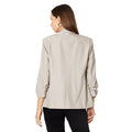 Neutral - Back - Dorothy Perkins Womens-Ladies Ruched Blazer