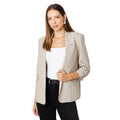 Neutral - Front - Dorothy Perkins Womens-Ladies Ruched Blazer