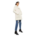 Cream - Pack Shot - Dorothy Perkins Womens-Ladies Luxe Faux Fur Trim Suedette Tall Coat