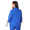 Cobalt - Back - Dorothy Perkins Womens-Ladies Petite Ruched Blazer