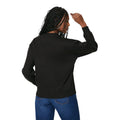 Black - Back - Dorothy Perkins Womens-Ladies Button Detail Sweatshirt