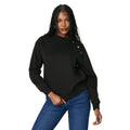 Black - Front - Dorothy Perkins Womens-Ladies Button Detail Sweatshirt