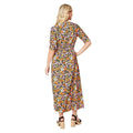 Multicoloured - Back - Dorothy Perkins Womens-Ladies Ditsy Floral Ruched Midi Dress