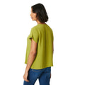 Bright Green - Back - Dorothy Perkins Womens-Ladies Button Front Roll Sleeve Blouse