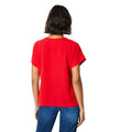 Red - Back - Dorothy Perkins Womens-Ladies Button Front Roll Sleeve Blouse