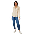 Camel - Side - Dorothy Perkins Womens-Ladies Plain Longline Shirt