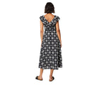 Black - Back - Dorothy Perkins Womens-Ladies Broderie Ruffles Sleeveless Midi Dress