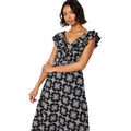 Black - Lifestyle - Dorothy Perkins Womens-Ladies Broderie Ruffles Sleeveless Midi Dress