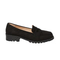 Natural Black - Back - Dorothy Perkins Womens-Ladies Leoni Wide Penny Loafers