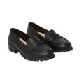 Black - Front - Dorothy Perkins Womens-Ladies Leoni Wide Penny Loafers