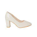 Blush - Back - Good For The Sole Womens-Ladies Camilla Almond Toe Wide Court Shoes