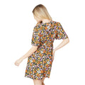 Multicoloured - Back - Dorothy Perkins Womens-Ladies Floral Angel Sleeve Mini Dress