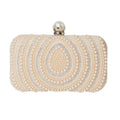 Neutral - Front - Dorothy Perkins Womens-Ladies Theadora Pearl & Diamante Clutch Bag