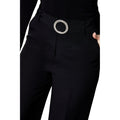 Black - Side - Dorothy Perkins Womens-Ladies Buckle Straight Leg Trousers