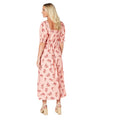 Pink - Back - Dorothy Perkins Womens-Ladies Floral Puff Sleeve Midi Dress