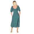 Green - Back - Dorothy Perkins Womens-Ladies Spotted Ruffle Neck Midi Dress