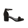 Natural Black - Back - Dorothy Perkins Womens-Ladies Sammie Barely There Low Block Heel Sandals