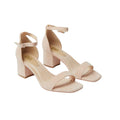 Blush - Front - Dorothy Perkins Womens-Ladies Sammie Barely There Low Block Heel Sandals