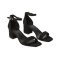 Natural Black - Front - Dorothy Perkins Womens-Ladies Sammie Barely There Low Block Heel Sandals