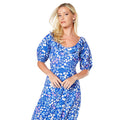 Blue - Lifestyle - Dorothy Perkins Womens-Ladies Ditsy Floral Ruffles Midi Dress