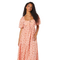 Pink - Lifestyle - Dorothy Perkins Womens-Ladies Tiered Chiffon Front Tie Tall Midi Dress