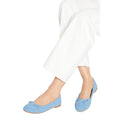 Denim - Side - Dorothy Perkins Womens-Ladies Penelope Bow Ballet Shoes