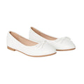 White - Front - Dorothy Perkins Womens-Ladies Penelope Bow Ballet Shoes