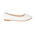 White - Back - Dorothy Perkins Womens-Ladies Penelope Bow Ballet Shoes