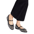 Black - Side - Dorothy Perkins Womens-Ladies Petra Mary Jane Diamante Ballet Shoes