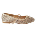 Gold - Back - Dorothy Perkins Womens-Ladies Petra Mary Jane Diamante Ballet Shoes