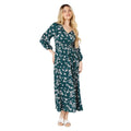 Green - Front - Dorothy Perkins Womens-Ladies Ditsy Floral V Neck Midi Dress