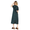 Green - Back - Dorothy Perkins Womens-Ladies Animal Print Front Tie Midi Dress